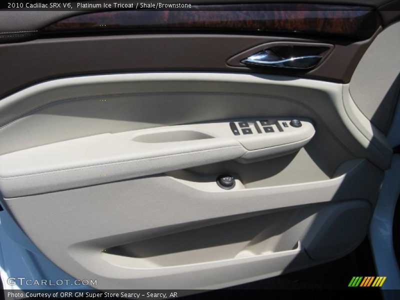 Platinum Ice Tricoat / Shale/Brownstone 2010 Cadillac SRX V6