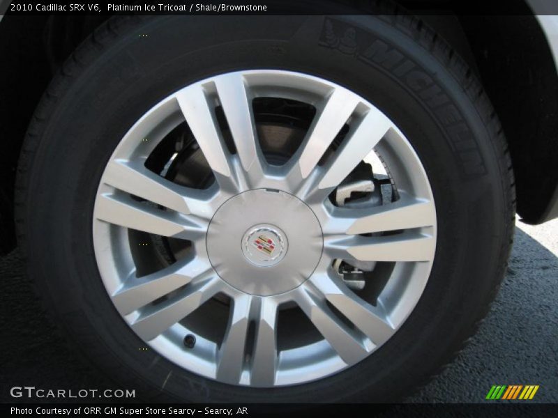 Platinum Ice Tricoat / Shale/Brownstone 2010 Cadillac SRX V6