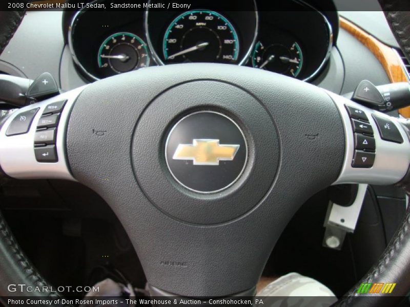 Sandstone Metallic / Ebony 2008 Chevrolet Malibu LT Sedan