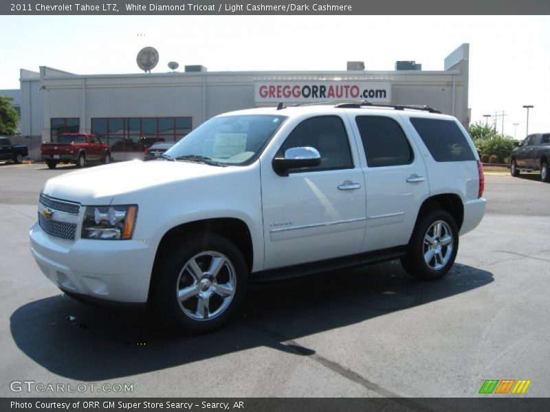 White Diamond Tricoat / Light Cashmere/Dark Cashmere 2011 Chevrolet Tahoe LTZ
