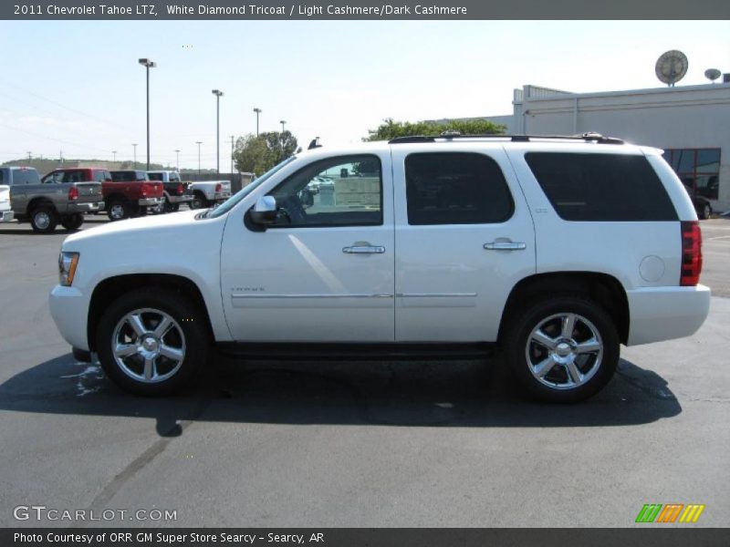 White Diamond Tricoat / Light Cashmere/Dark Cashmere 2011 Chevrolet Tahoe LTZ