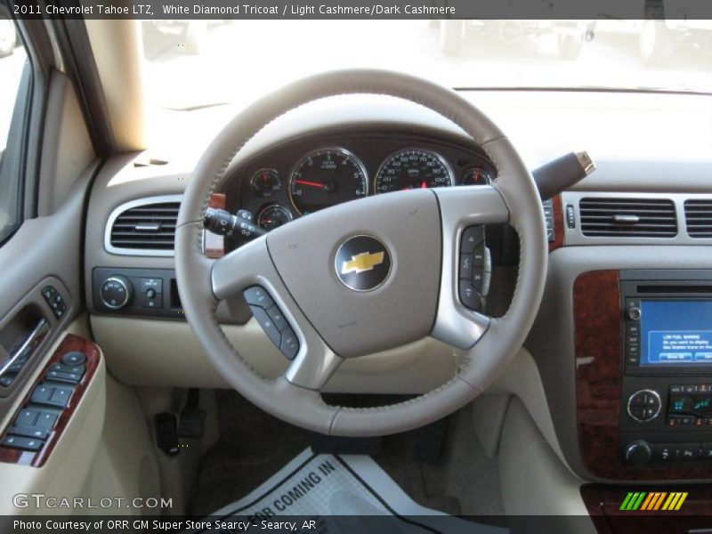 White Diamond Tricoat / Light Cashmere/Dark Cashmere 2011 Chevrolet Tahoe LTZ