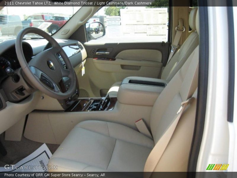 White Diamond Tricoat / Light Cashmere/Dark Cashmere 2011 Chevrolet Tahoe LTZ