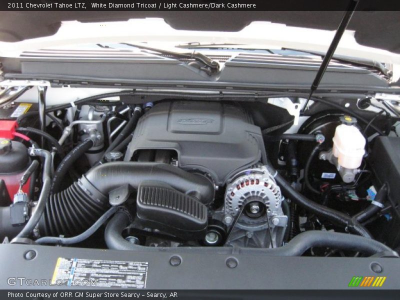 White Diamond Tricoat / Light Cashmere/Dark Cashmere 2011 Chevrolet Tahoe LTZ