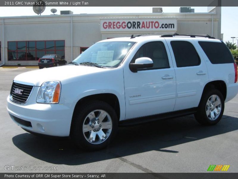 Summit White / Light Tan 2011 GMC Yukon SLT