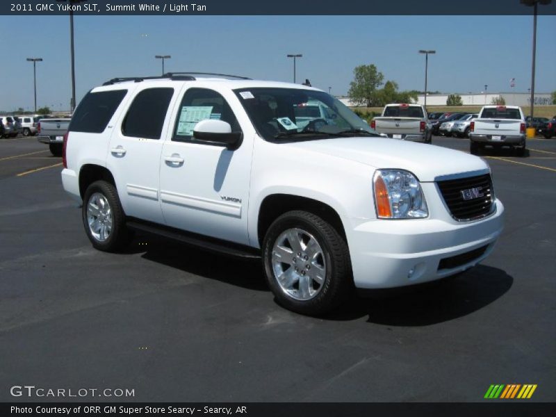 Summit White / Light Tan 2011 GMC Yukon SLT