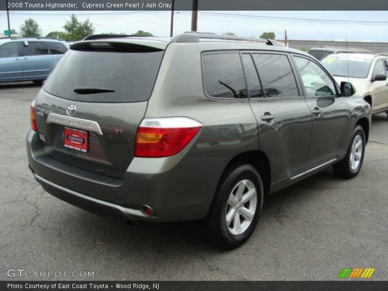 Cypress Green Pearl / Ash Gray 2008 Toyota Highlander