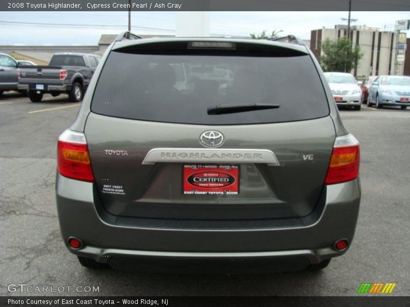 Cypress Green Pearl / Ash Gray 2008 Toyota Highlander