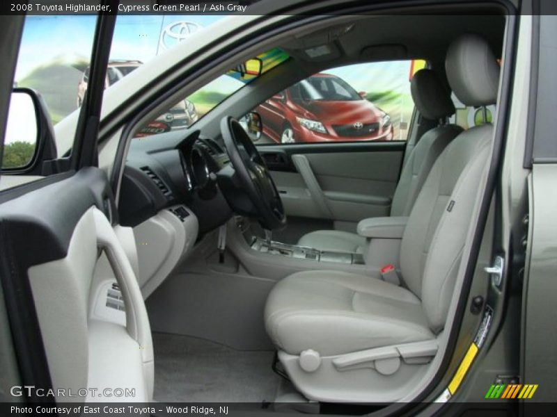 Cypress Green Pearl / Ash Gray 2008 Toyota Highlander