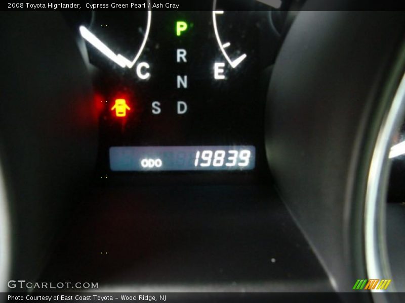 Cypress Green Pearl / Ash Gray 2008 Toyota Highlander
