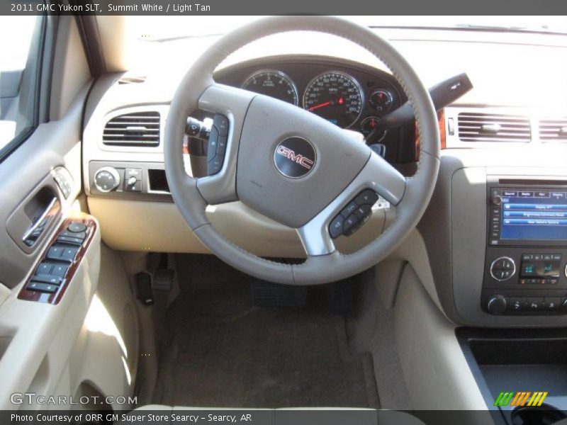 Summit White / Light Tan 2011 GMC Yukon SLT