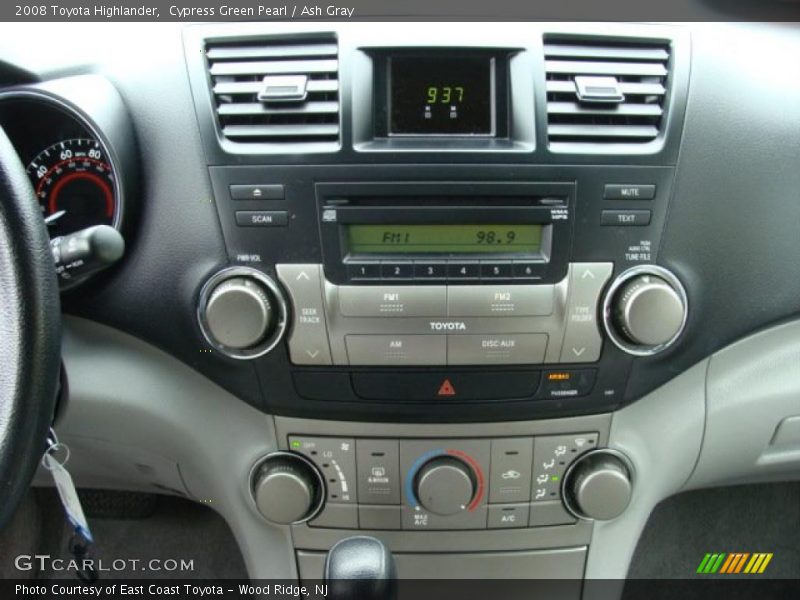 Cypress Green Pearl / Ash Gray 2008 Toyota Highlander