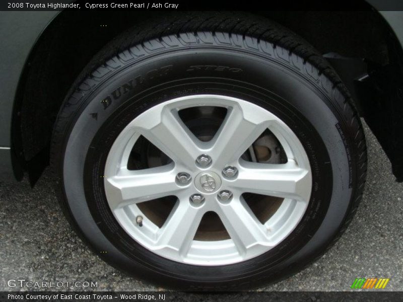 Cypress Green Pearl / Ash Gray 2008 Toyota Highlander