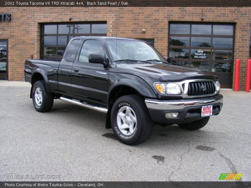 Black Sand Pearl / Oak 2002 Toyota Tacoma V6 TRD Xtracab 4x4