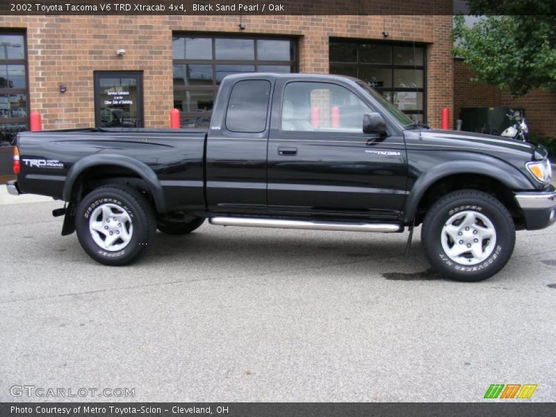 Black Sand Pearl / Oak 2002 Toyota Tacoma V6 TRD Xtracab 4x4