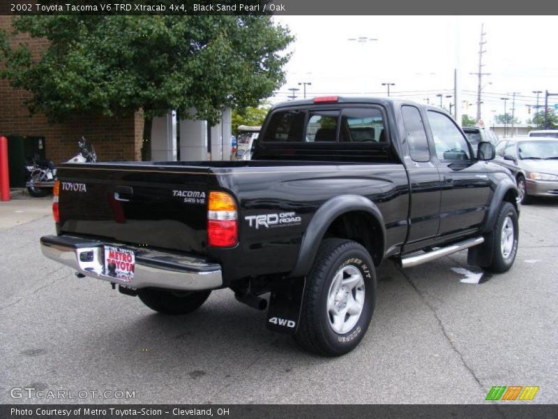 Black Sand Pearl / Oak 2002 Toyota Tacoma V6 TRD Xtracab 4x4