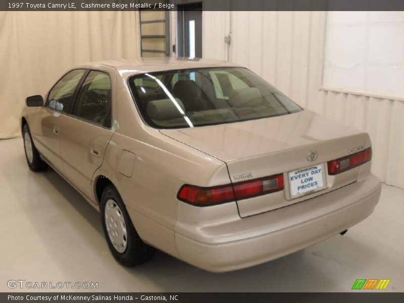 Cashmere Beige Metallic / Beige 1997 Toyota Camry LE