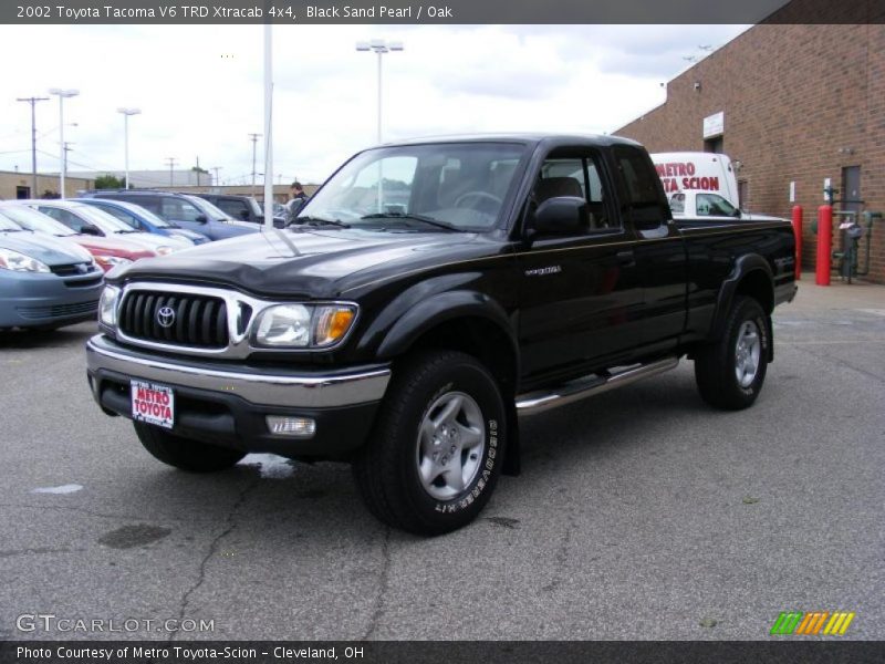 Black Sand Pearl / Oak 2002 Toyota Tacoma V6 TRD Xtracab 4x4