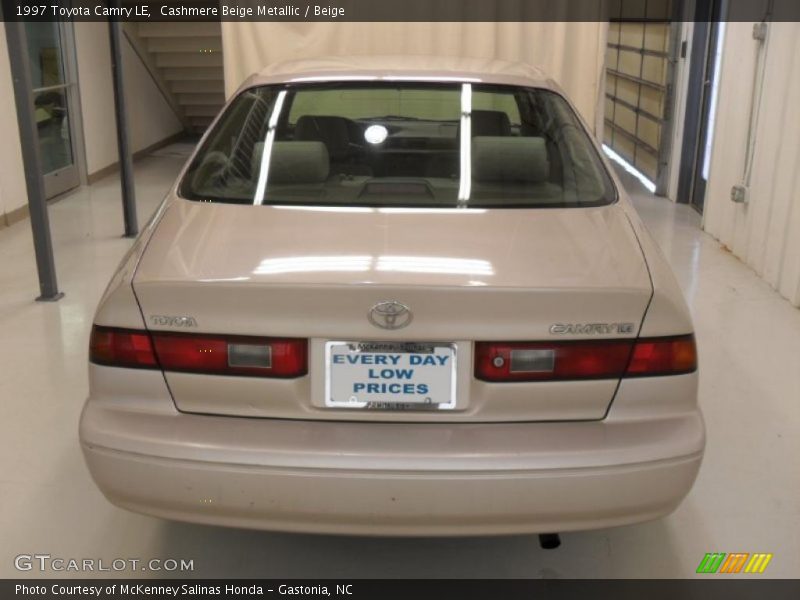 Cashmere Beige Metallic / Beige 1997 Toyota Camry LE
