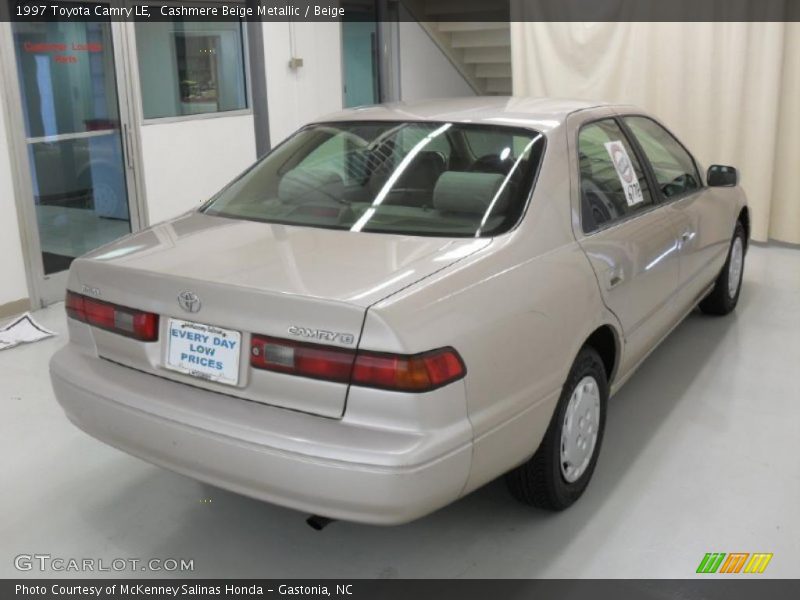 Cashmere Beige Metallic / Beige 1997 Toyota Camry LE