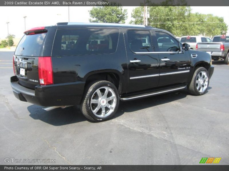 Black Raven / Ebony/Ebony 2009 Cadillac Escalade ESV AWD