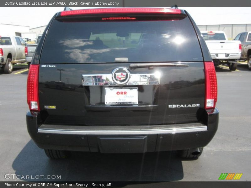 Black Raven / Ebony/Ebony 2009 Cadillac Escalade ESV AWD