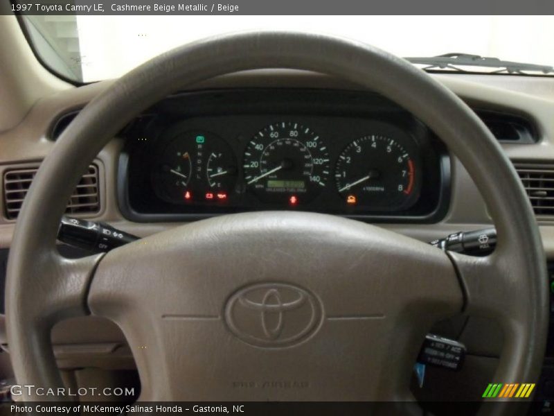 Cashmere Beige Metallic / Beige 1997 Toyota Camry LE