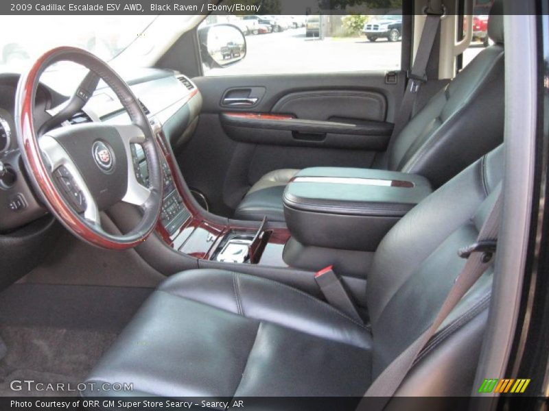 Black Raven / Ebony/Ebony 2009 Cadillac Escalade ESV AWD