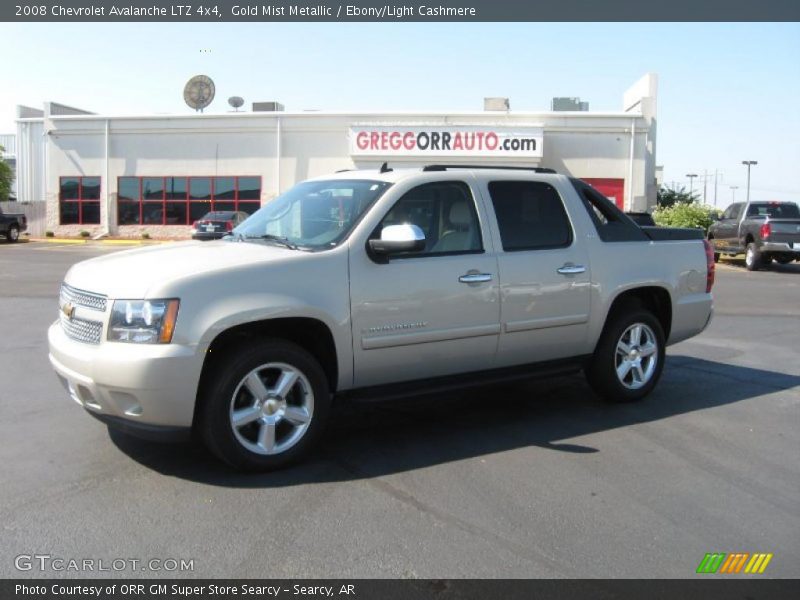 Gold Mist Metallic / Ebony/Light Cashmere 2008 Chevrolet Avalanche LTZ 4x4