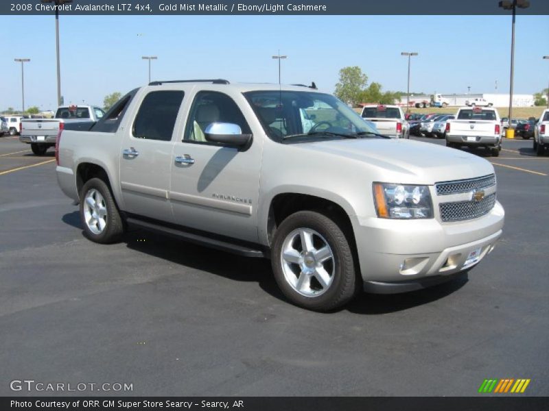 Gold Mist Metallic / Ebony/Light Cashmere 2008 Chevrolet Avalanche LTZ 4x4