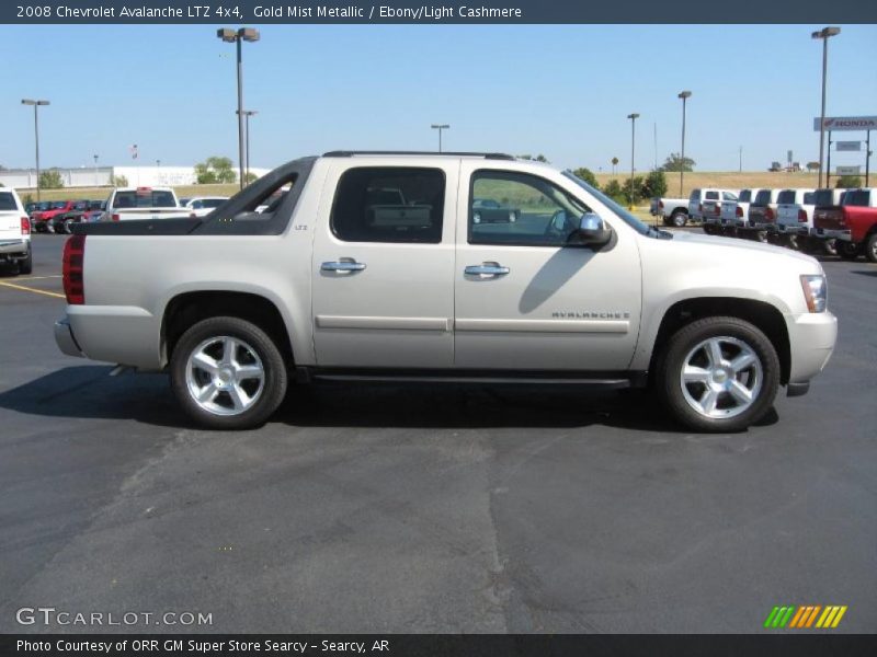 Gold Mist Metallic / Ebony/Light Cashmere 2008 Chevrolet Avalanche LTZ 4x4