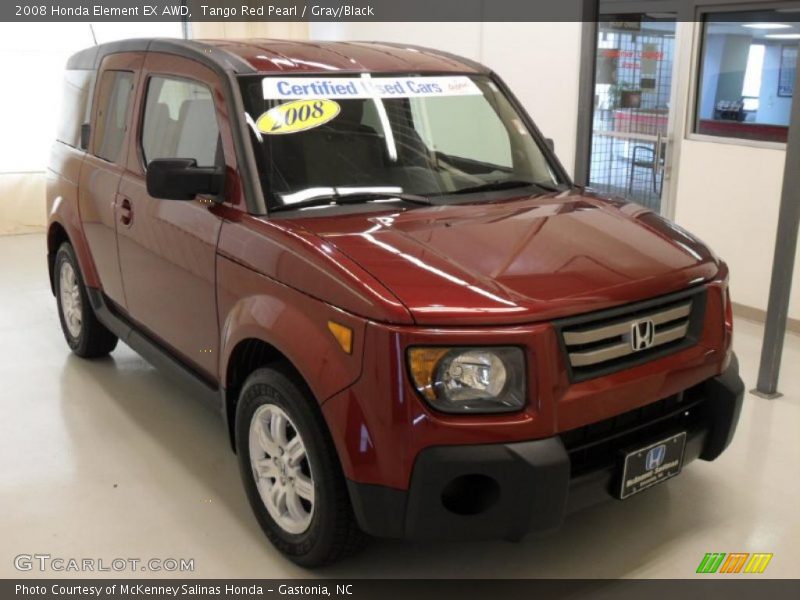 Tango Red Pearl / Gray/Black 2008 Honda Element EX AWD