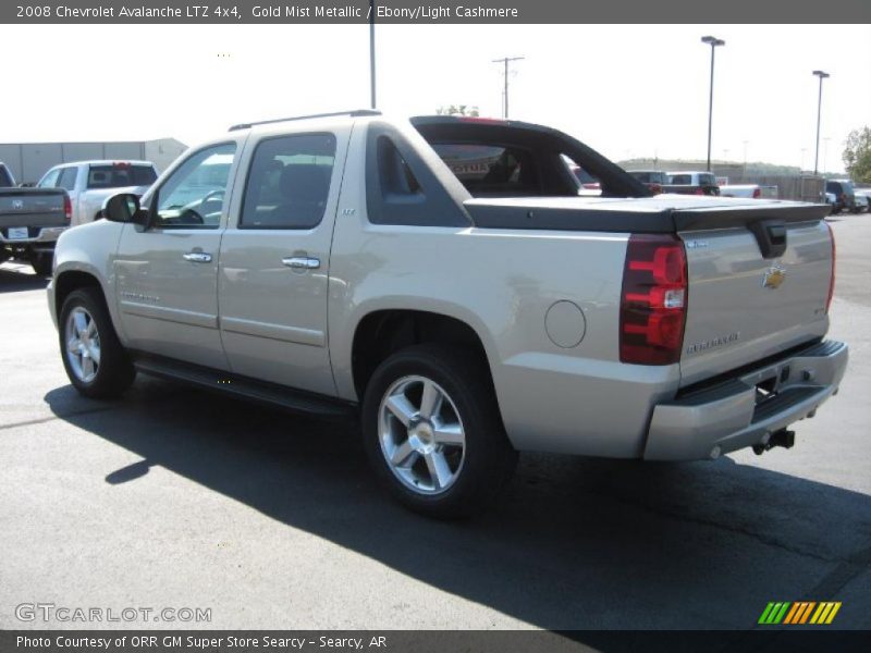 Gold Mist Metallic / Ebony/Light Cashmere 2008 Chevrolet Avalanche LTZ 4x4
