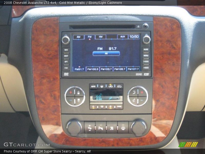 Gold Mist Metallic / Ebony/Light Cashmere 2008 Chevrolet Avalanche LTZ 4x4