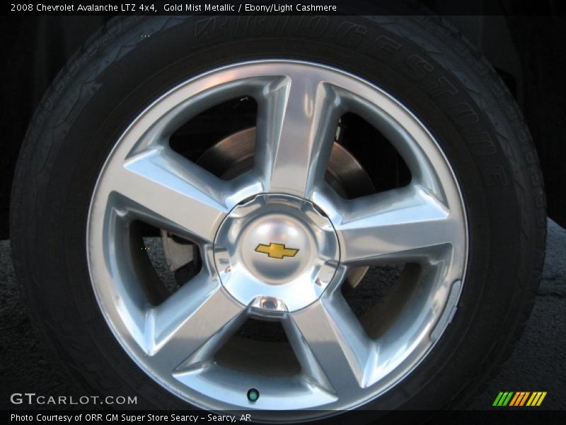 Gold Mist Metallic / Ebony/Light Cashmere 2008 Chevrolet Avalanche LTZ 4x4