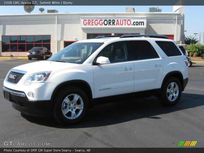 Summit White / Ebony 2008 GMC Acadia SLT