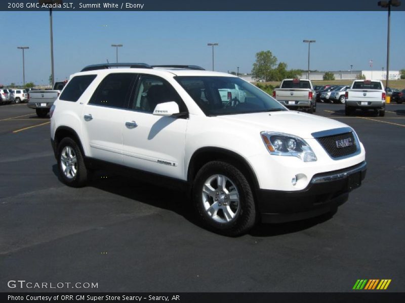 Summit White / Ebony 2008 GMC Acadia SLT