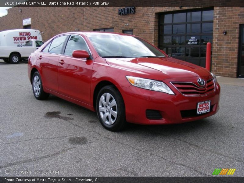 Barcelona Red Metallic / Ash Gray 2010 Toyota Camry LE