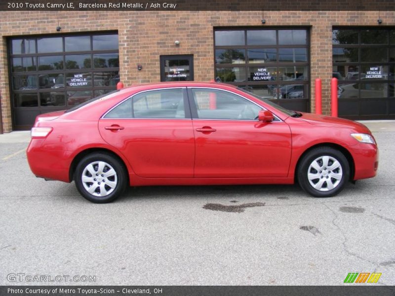 Barcelona Red Metallic / Ash Gray 2010 Toyota Camry LE