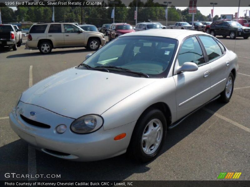 Silver Frost Metallic / Graphite 1996 Ford Taurus GL