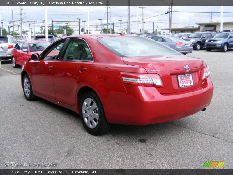 Barcelona Red Metallic / Ash Gray 2010 Toyota Camry LE