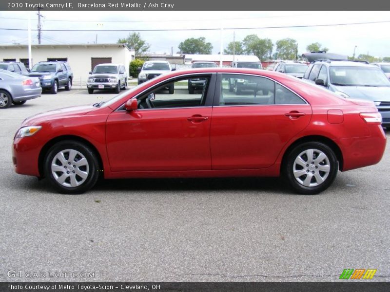 Barcelona Red Metallic / Ash Gray 2010 Toyota Camry LE