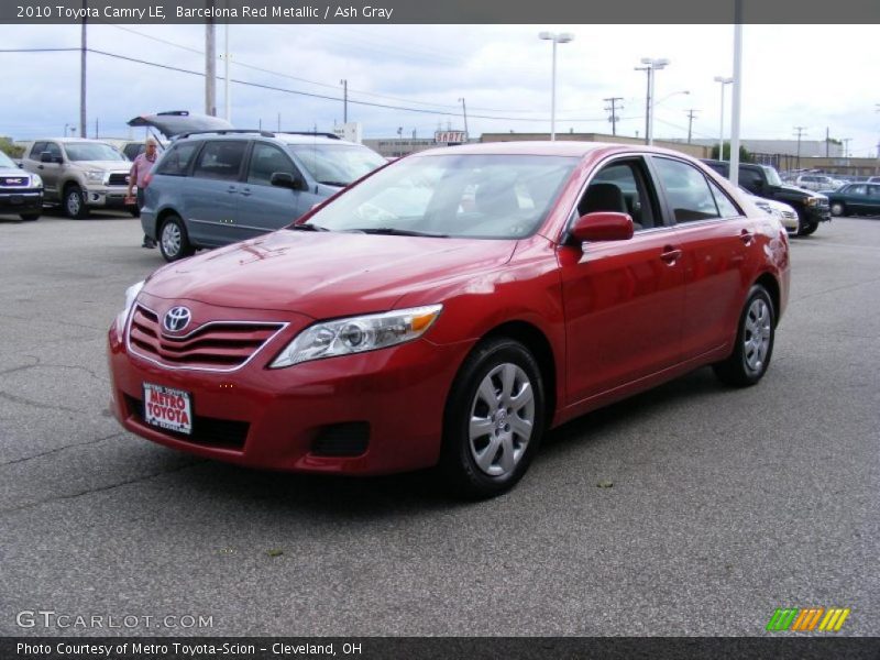 Barcelona Red Metallic / Ash Gray 2010 Toyota Camry LE