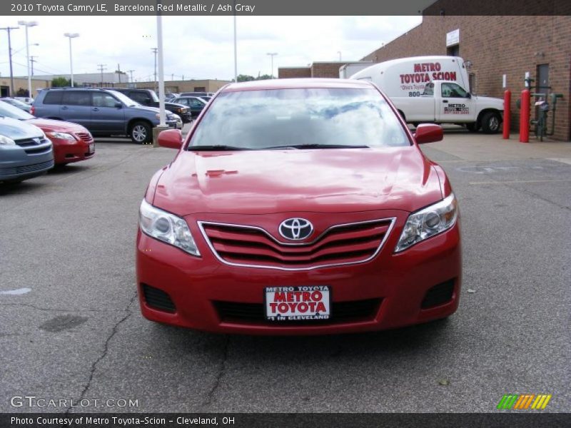 Barcelona Red Metallic / Ash Gray 2010 Toyota Camry LE