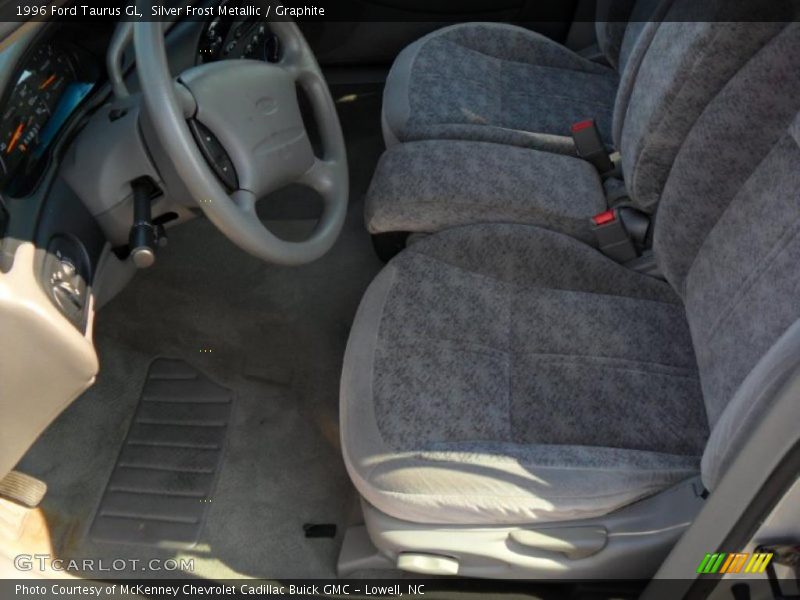 Silver Frost Metallic / Graphite 1996 Ford Taurus GL