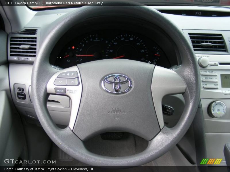 Barcelona Red Metallic / Ash Gray 2010 Toyota Camry LE
