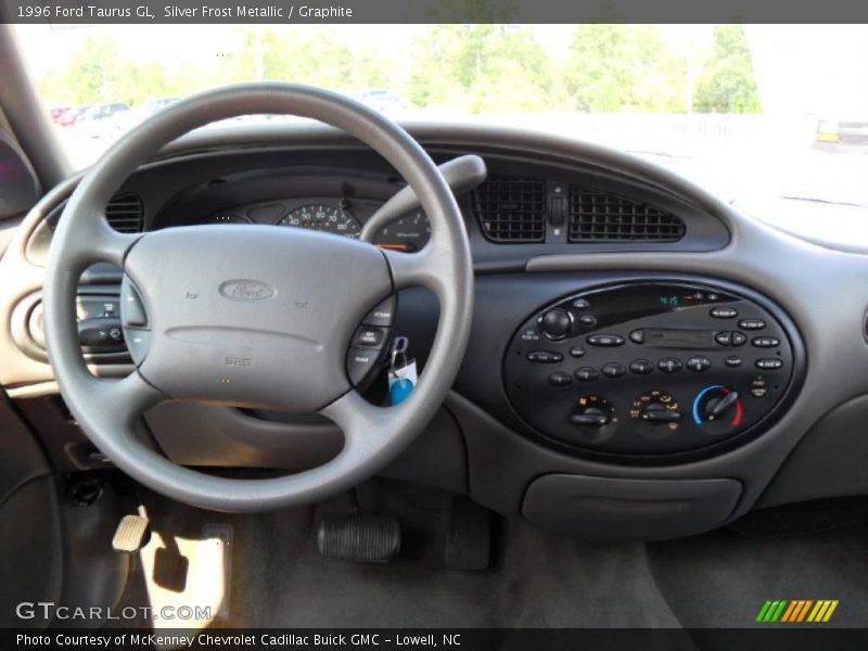 Silver Frost Metallic / Graphite 1996 Ford Taurus GL