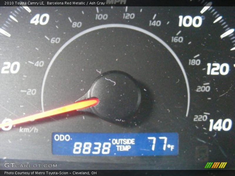 Barcelona Red Metallic / Ash Gray 2010 Toyota Camry LE