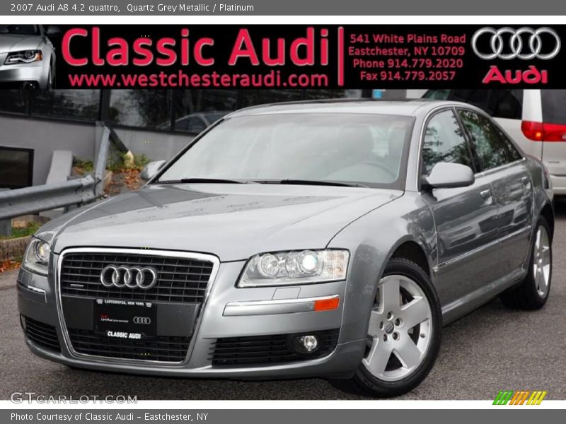 Quartz Grey Metallic / Platinum 2007 Audi A8 4.2 quattro