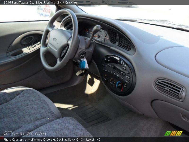 Silver Frost Metallic / Graphite 1996 Ford Taurus GL